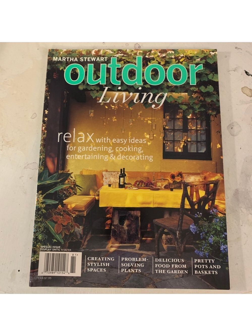 Martha Stewart Outdoor Living Magazine april 2008